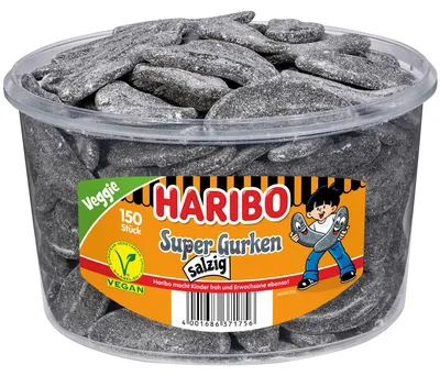 Productafbeelding van HARIBO 10043737 HARIBO Super Gurken Fruchtgummi 150 St.