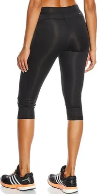 Produktbild von adidas Caprihose Damen TechFit Capri Pant, Farbe:Schwarz, Größe:XS