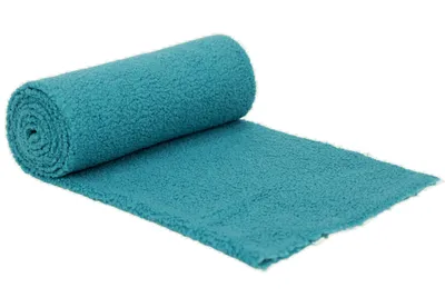 Image de Boucle d'agneau Minkee, Sherpa, Fourrure artificielle, CURL fleece, turquoise, 50 x 160 cm