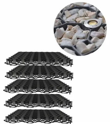 Produktbild von 10er Set Kunststoff Rasengitter Schwarz