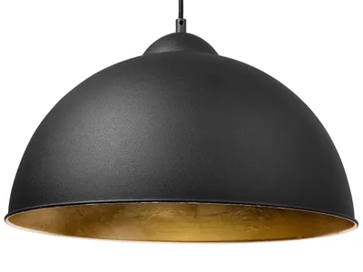 Zdjęcie produktu dla BELIANI Lampa sufitowa czarna złota metalowa 129 cm dwukolorowy klosz matowe wykończenie współczesna
