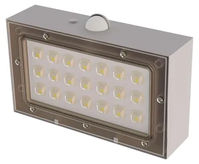 Solární LED svítidlo BRIXO s pohybovým čidlem, bílé, neutrální bílá
