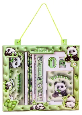 Produktbild von 7-teiliges Cartoon-Schreibset für Kinder, Geschenkidee zum Schulanfang, Stifte-Set in Geschenkbox, Grundschulbedarf mit Radiergummi und Lineal, Geschenkidee zum Kindertag, Kindergarten-Souvenir