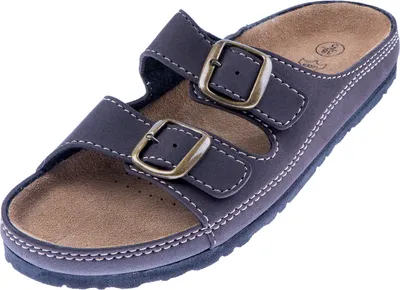 Produktbild von Leder-Zimtlatschen Nawemo "Braun", Größe 42
