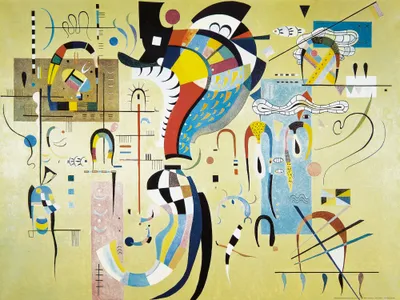 Obrázek produktu pro Wassily Kandinsky Kunstdruck Bild - Environment Accompagné, 1937 (60 x 80 cm)