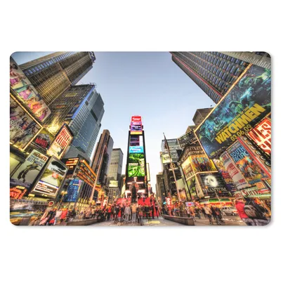 Produktbild von MuchoWow® Mauspad Mousepad New York - Nacht - Platz 27x18 cm - Mousepads - Maus Mat - Pad - Mausunterlage - Büroartikel - Desk Matten