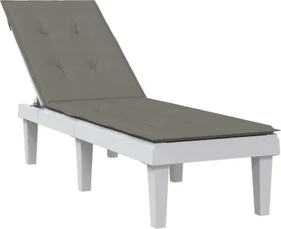 Produktbild von Möbel Liegestuhl-Auflage Melange Dunkelgrau (75+105)x50x3 cm Stoff - Sitzkissen 4002488
