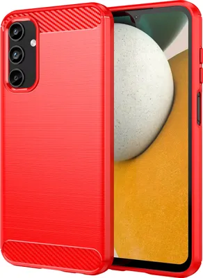 Produktbild von Hülle für Samsung Galaxy A15 Carbon-Faser Weich TPU Silikon Stoßfest Handyhülle Rot