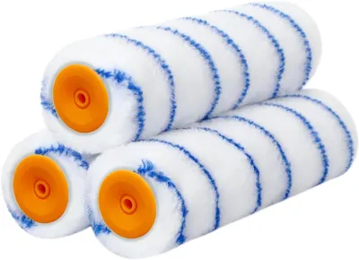 Zdjęcie produktu dla Wałek malarski, 23 cm, duży wałek malarski, 3 sztuki, do ścian i sufitów