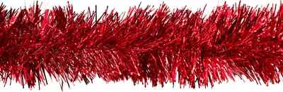 Produktbild von Weihnachtsgirlande Lametta 7cm x 3m Rot