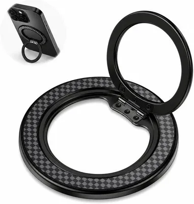 Produktbild von Magnetischer Telefonhalter, 360° drehbarer Halterung für Mobiltelefone, ultradünner und stabiler, faltbarer Ständer