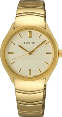 Produktbild von Seiko Clkassic Damenuhr gold SUR552P1