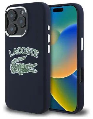 Obrázek produktu pro Pevné pouzdro Lacoste pro iPhone 16 Pro s MagSafe, tmavě modré