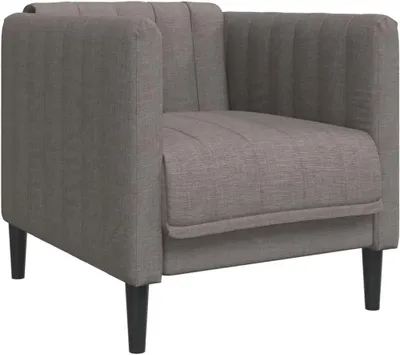 Produktbild von Sessel aus taupefarbenem Stoff, Möbel, Sofas