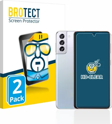 Produktbild von 2x Für Samsung Galaxy S21 5G (Display+Kamera) Schutzfolie BROTECT Displayschutz Display Schutz Folie Klar Transparent