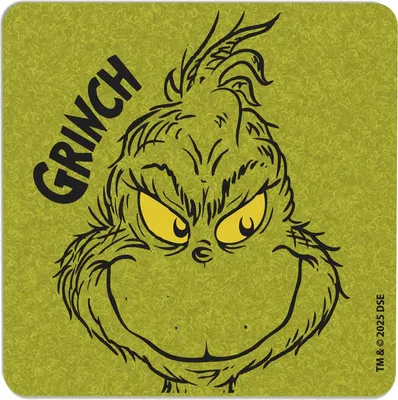 Produktbild von The Grinch Getränke-Untersetzer 4er Set grün – Weihnachts Tischdeko