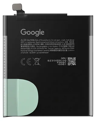 Immagine prodotto di Google, batteria di ricambio da 4870 mAh Service Pack GLE28 per Google Pixel 10 Pro, nero