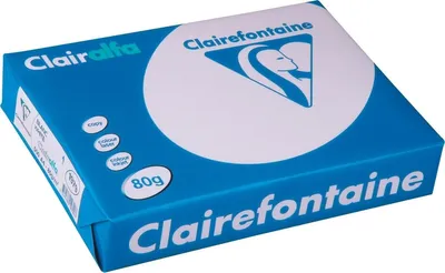 Produktbild von Clairefontaine 1979C Clairalfa blickdichtes Druckerpapier (500 Blatt, DIN A4, 21 x 29,7 cm, 80 g, ideal für alltägliche Kopien und Ausdrucke) weiß