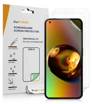 Produktbild von kwmobile 3x Displayschutzfolie kompatibel mit Nothing Phone (1) Folie - klare Schutzfolien Set in transparent