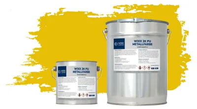 Produktbild von Wixx 2K PolyurethanMetallfarbe - RAL 1023 | Verkehrsgelb - 10L