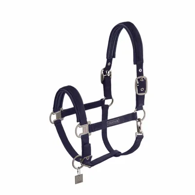 Produktbild von Eskadron Halfter " CORD DOUBLE PIN ", Stallhalfter Farbe - navy Größe - Pony2