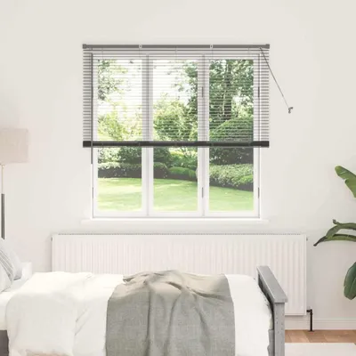 Produktbild von Fenster Jalousie Dunkelgrau 140 x 175 cm Aluminium