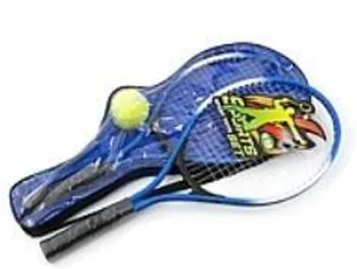Image de Set de tennis 2 raquettes + balle dans une valise en PVC