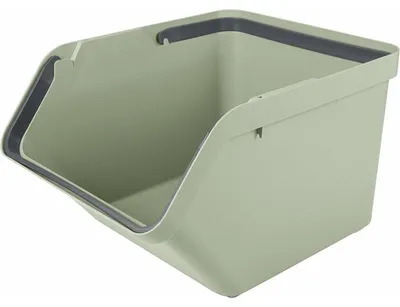 Produktbild von Sunware Sigma Home Sortierbehalter - Abfallbehalter - grun - stapelbar - 45L - 49 x 39 x 30 cm