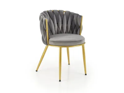 Zdjęcie produktu dla Krzesło tapicerowane K517 VELVET szare