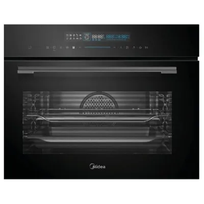Produktbild von Midea Kompakt-Einbau-Backofen + Mikrowelle MEK45TBL, 45 cm hoch, 55 cm tief, 900 W, Easy-clean-Innenraum