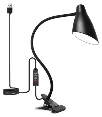 Zdjęcie produktu dla 38 diod LED, klips do lampy, lampka biurkowa USB, lampka do czytania