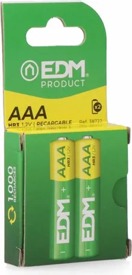 Produktbild von Wiederaufladbare AAA Eco-Serie Batterie - HR03 950mAh, ø 10,5 x 44,5 mm, 2 Stück