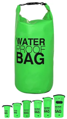 Obrázek produktu pro DonDon vodotěsný outdoorový vak Dry Bag s popruhem – zelený, 30 litrů