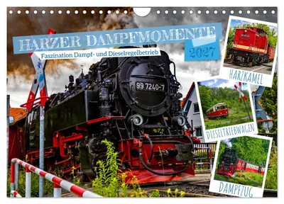 Produktbild von Harzer Dampfmomente (Wandkalender 2027 DIN A4 quer), CALVENDO Monatskalender