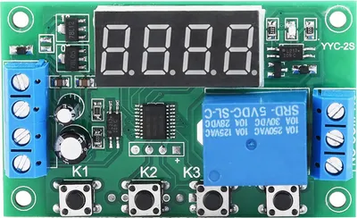 Obrázek produktu pro LED displej Nastavitelný časovač Reléový spínací modul pro automatizaci (5V)