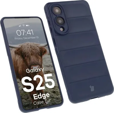 Produktbild von Bizon Case Tur Samsung Galaxy S25 Edge marineblau