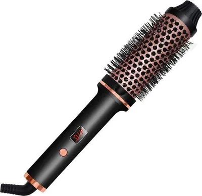 Image de Brosse chauffante volumatrice 38 mm avec écran LCD - 120-210 °C - Double tension - Facile à transporter
