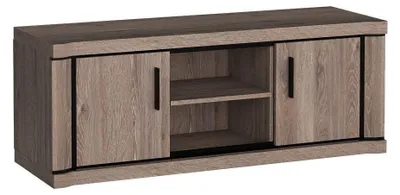 Produktbild von Masseno TV-Schrank MALAGA 137 cm Fernsehschrank mit Schubladen und 2 Türen TV-Lowboard für Wohnzimmer Modern 137x45x53 cm Braun