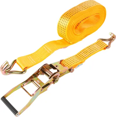 Produktbild von Spanngurt mit Ratsche Doppelhaken 8 Meter 5000Kg 50mm Breite PES Orange für LKW