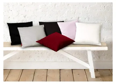 Produktbild von Kissenhülle Interlock Jersey 35 x 40 cm, schwarz, aus 100% Baumwolle, waschbar bis 60 Grad,  100