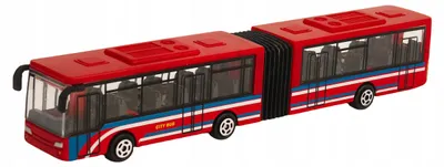 Produktbild von NORIMPEX Gelenkbus Groß Rot Metall Spielzeug für Kinder