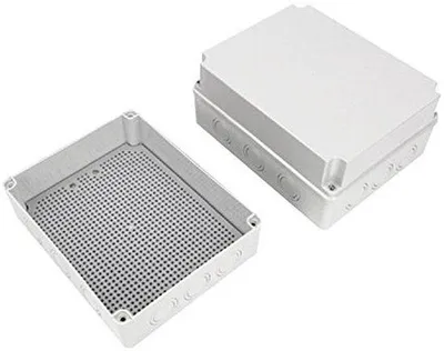Productafbeelding van Aansluitdoos hermetisch 198 x 86 met montageplaat voor aftakkast - Wit