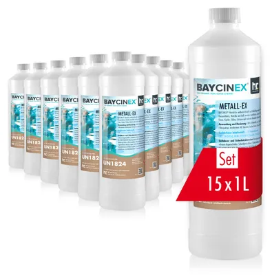Produktbild von 15x1 L BAYCINEX® Metall-Ex für Pools gegen Kalk- und Metallablagerungen