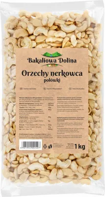 Produktbild von Cashewbruch 1 KG - Back- und Kochzutat - Ungesalzen - Müsli-Beigabe - Cashewkerne Hälften