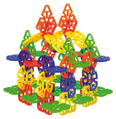 Produktbild von Eduplay Bauset - Steckrosetten 216-teilig - Kreatives Spielzeug für Kinder
