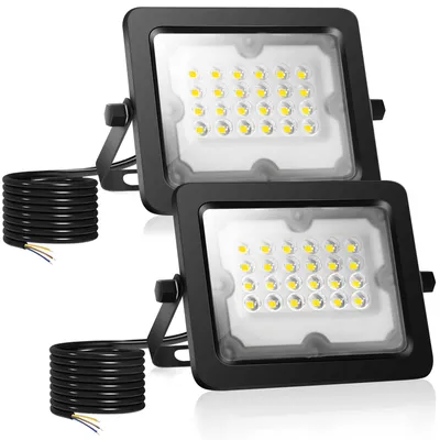 LED-Strahler 20W 24 LEDs IP65 6500K 2er-Pack Außen