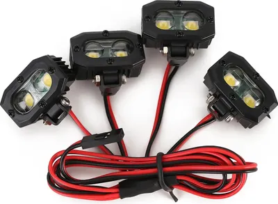 Produktbild von RC-Auto LED-Scheinwerfer / Beleuchtung - verschiedene Ausführungen Ausführung: 4x 25mm RC-Autoscheinwerfer