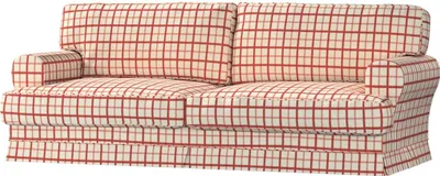 Produktbild von Dekoria Bezug für Ekeskog Schlafsofa, rot-creme, Bezug für Ekeskog Schlafsofa