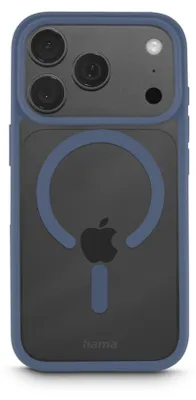Produktbild von Hama Frame Protect, Cover, Apple, iPhone 17 Pro / 18 Pro, 16 cm (6.3"), Blau, Transparent