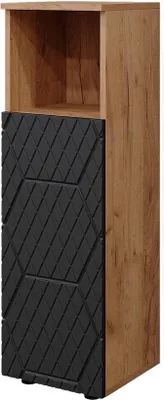 Produktbild von Midischrank Vicco Irma Anthrazit mit Wabenstruktur 30 x 95 cm, Model 42855